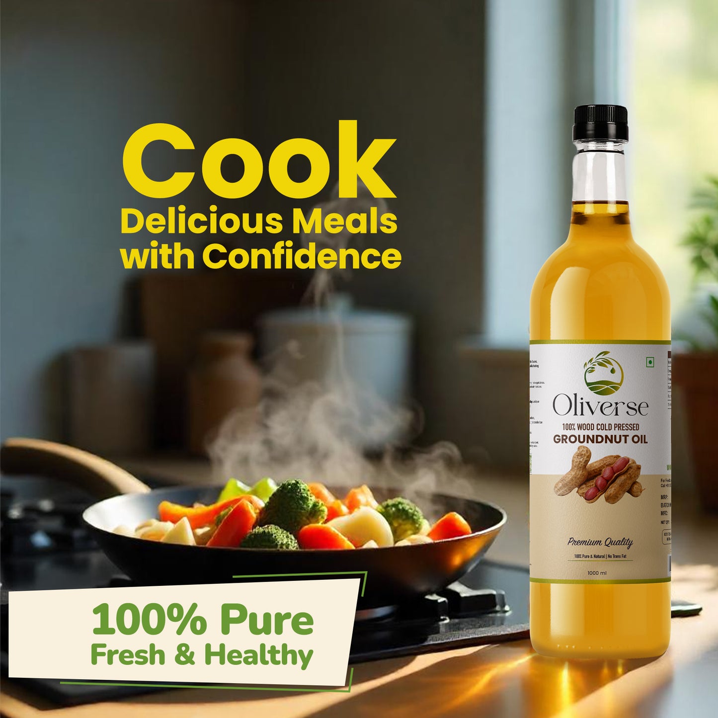 Cold Pressed Groundnut Oil